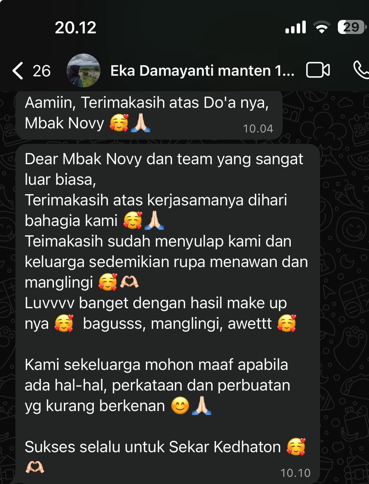 Testimoni WhatsApp